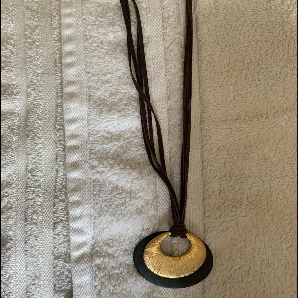 Avenue suede several strands necklace